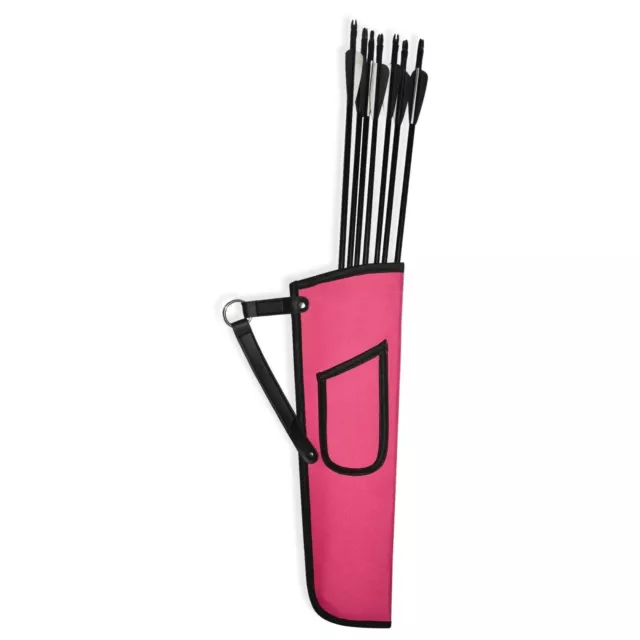 Arrow Hip Quiver Cordura Arrow Holder Traditional Quiver for Hunting bag pink