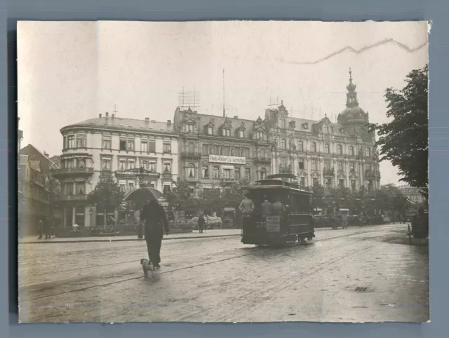 Belgique, Anvers Vintage silver print. Vintage Belgium. België. Belgien. Antwerp