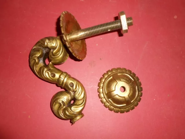 Heurtoir ancien en laiton XIX style Louis Philippe door knocker
