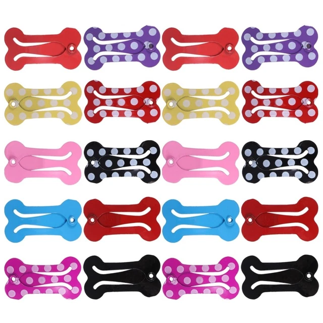 20 piezas de accesorios para el cabello de aseo de mascotas soporte para cola de caballo