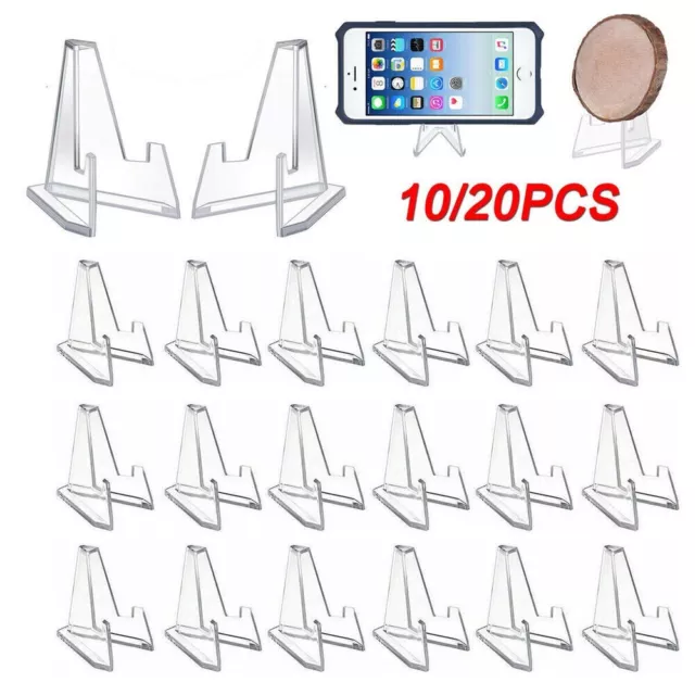 10/20PCS Card Stand Graded Cards Display Stand Coins Small Box Paper Clip Holder