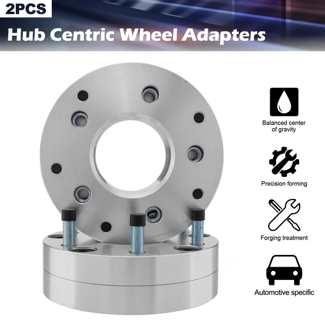 2PC 5x4.75 to 6x5.5 Wheel Spacers Adapters 2" for Chevy S10 Corvette Silverado