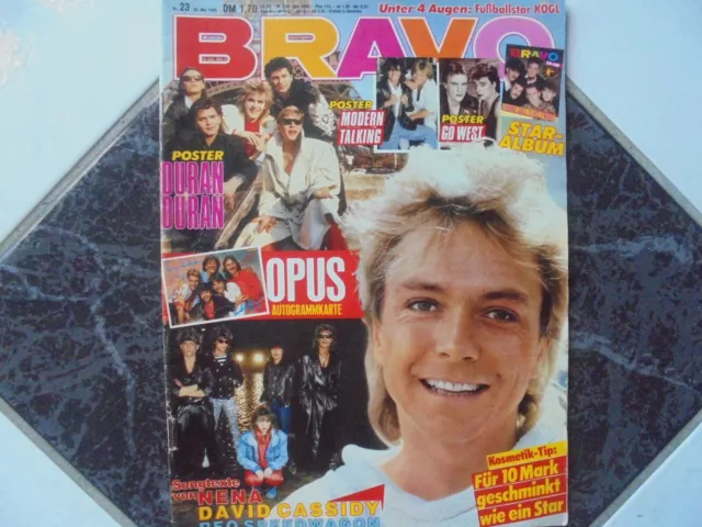 BRAVO 23/1985 TB:D.Cassidy/Poster Duran Duran, Modern Talking!/SS:Modern Talking