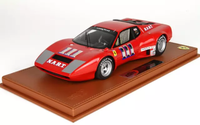 Ferrari 365 GT4 BB 12H Sebring 1975 BBR 1:18 mit Vitrine limitiert BBRC1813FV