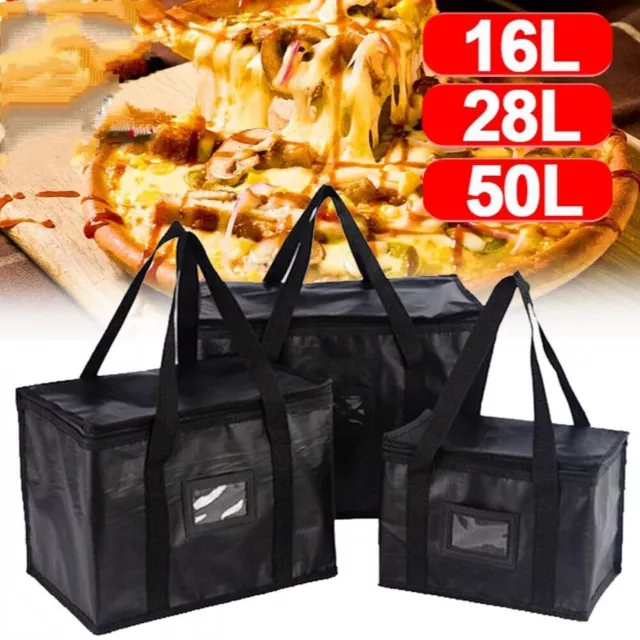 Large Food Delivery Insulated Bags Pizza Takeaway Thermal Warm Cold Bag Ruck Hot