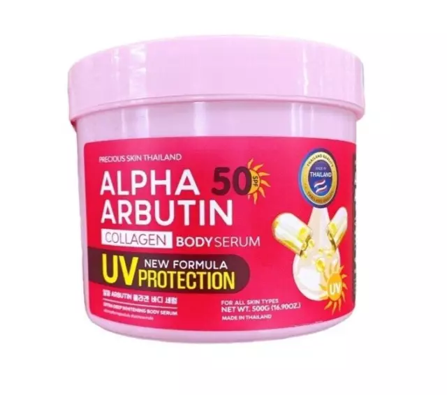 100% Original ALPHA ARBUTIN Body Whitening Cream SPF50++ UV Proection   500g