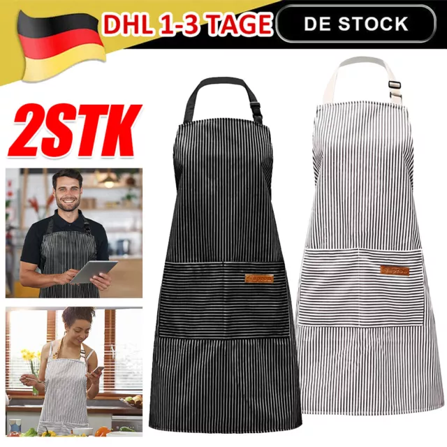 BBQ Grillschürze Schürze Kochschürze Grillen Baumwolle für Männer Küchenschürze