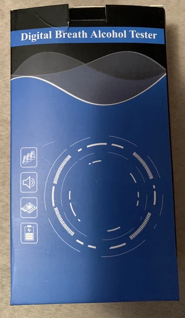Etilometro Personale AD-10 — Precisione +/-0,05‰, 15 Boccagli, Memoria Misurazioni, Display Multiparametro, Batterie AAA