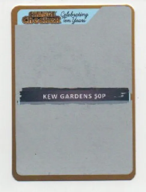 Kew Gardens Change Checker TRADING CARD + 6 other Trading Cards (NO COINS)