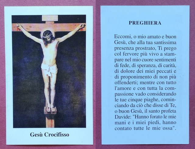 SANTINO HOLY CARD Fognano 1959: Gesù Crocifisso - Ed. AR Z/17 EUR 1,00