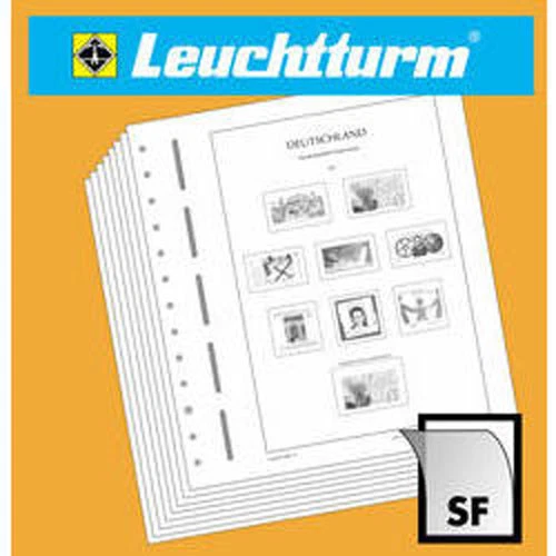 LEUCHTTURM SF-Feuilles préimprimées RFA Paires horizontales, 1951-2020
