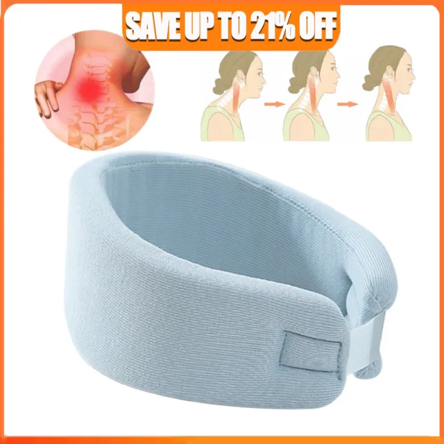 Soft Foam Neck Collar Support Brace Whiplash Cervical Neck Pain Relief Blue