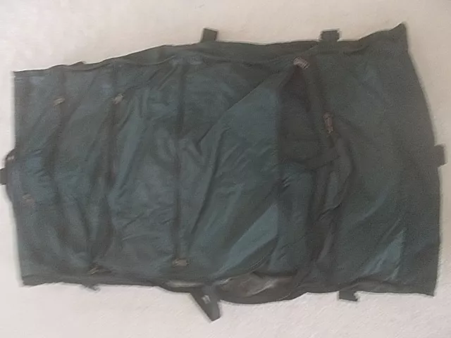 Tumi Green Ballistic Nylon Garment Suit Bag w Strap Luggage Bi-Fold