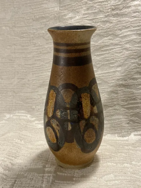 Lapid Israel Pottery Mid Century Studio Handcrafted Vase Planter Signed BATIA?