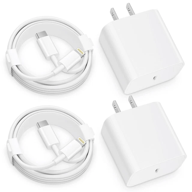 iPhone 12 13 14 Fast Charger【MFi Certified】 2-Pack 20W Type C Fast Charge...