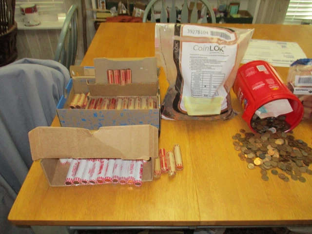12 Pounds 95% Copper 1982 & Earlier From Bank Bag,Boxes,Rolls-Unsearched Bullion