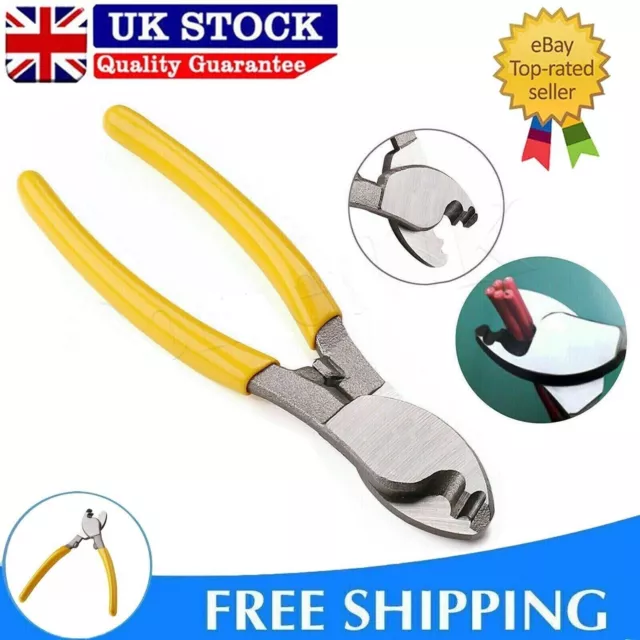 Heavy Duty Electric Cable Wire Cutter 6" / 160MM Electrician Plier Stripper UK.