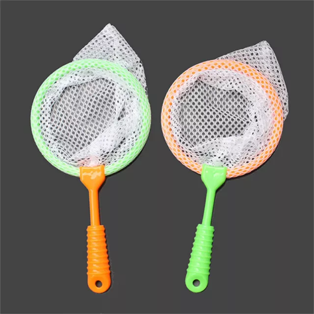 22cm Plastic Fishing Net Toys Handle Mini Butterfly Mesh Nets Kids Outdoor Toyf8
