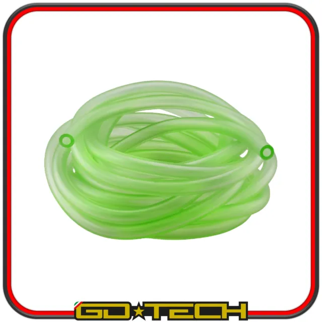 Tubo Gasolina Combustible 6x9mm Rollo 5m Moto Scooter Verde Interno 6mm