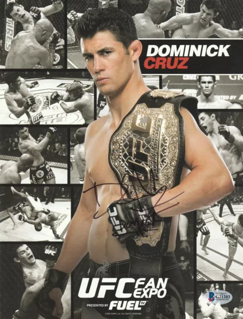 Dominick Cruz Signed Auto'd 8.5X11 Ufc Promo Photo Bas Beckett Coa Champ 132 Wec