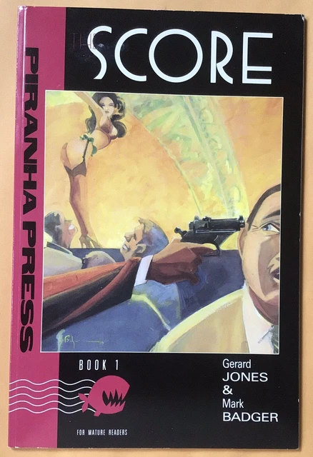 The Score Book #1 Gerard Jones Mark Badger 1989 Piranha Press FN U Grade Photos