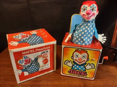 vintage mattel jack in the music box