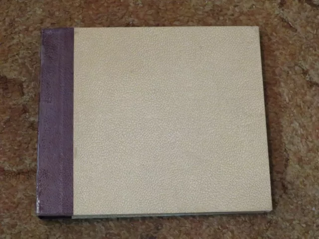 78 Rpm Record Storage Album, Off White,  Holds 12 Records,