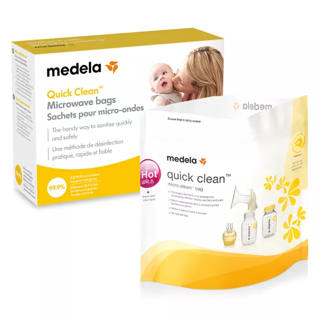 MEDELA Quick Clean Mikrowellenbeutel 5er Pack Dampfsterilisation BPA-frei