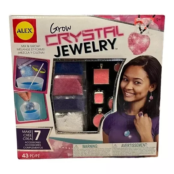 Girls Kids DIY Bracelet Arts Craft Make Own Beads Jewellery Making Set Box  Kit