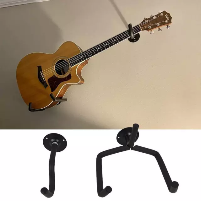 Horizontal Guitar Wall Mounted Holder For Electric Guitar Slat Bass Supp