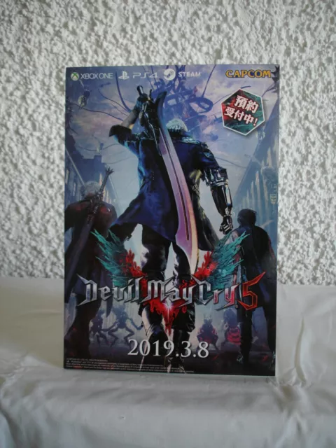 Devil May Cry 5 Resident Evil 2 Remake Promo Pappaufsteller Display Standee Rare