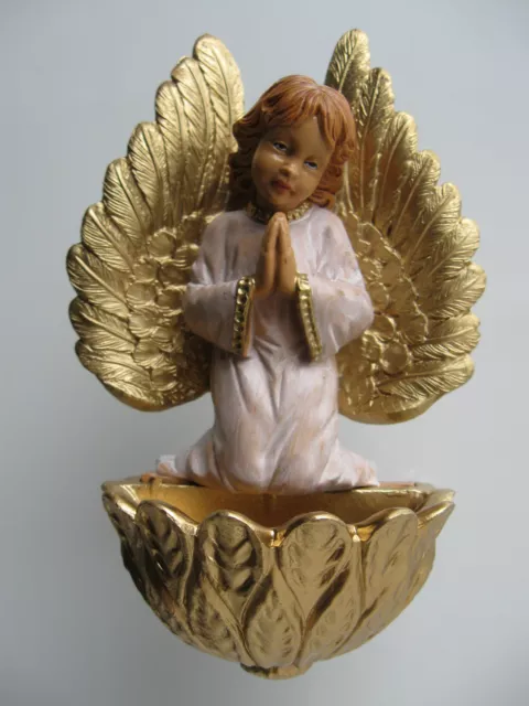 Engel Kinder-Weihwasserkessel S5625 Weihbecken Taufe Geburt Schutzengel Geschenk