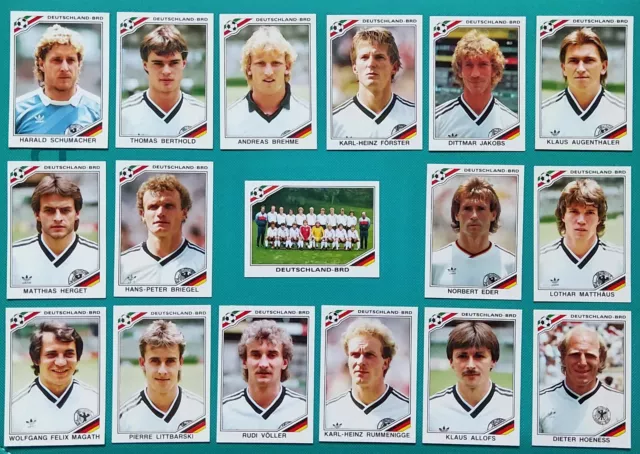 Panini Mexico 86 Stickers - Deutschland BRD Germany # World Cup Story