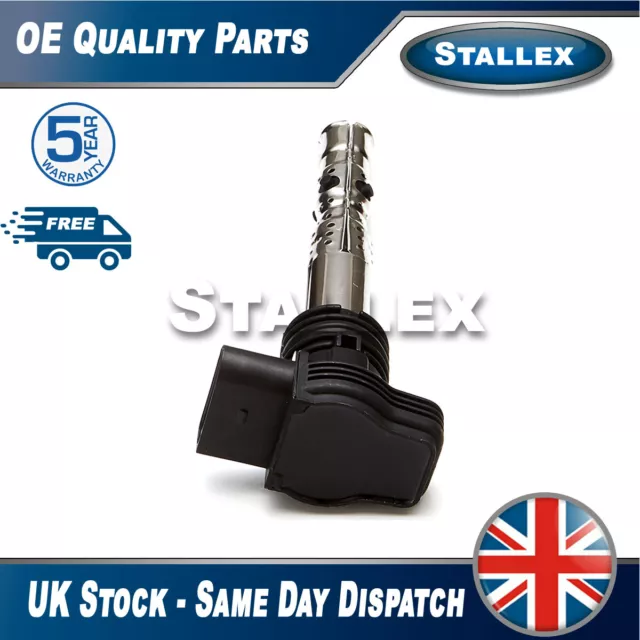 Stallex Pencil Ignition Coil Pack Fits Audi Seat Skoda VW 1.8 T 2.0 2.7