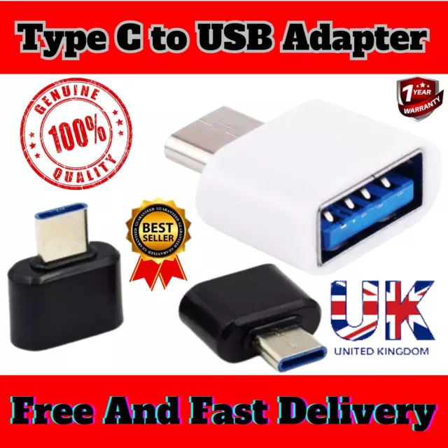 Type C to USB Adapter Male OTG A Female Connector Converter  3.0 Data USB-C 3.1