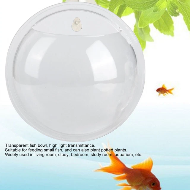 Mini Wall Mounted Hanging Transparent Fish Bowl Acrylic Fish Tank Aquarium D Gip