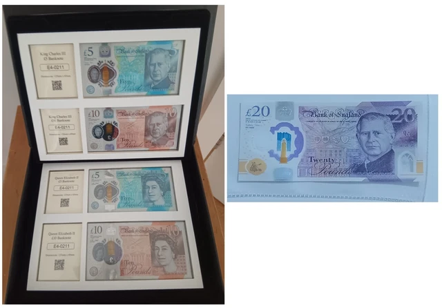 Banknotes Featuring a Portrait of King Charles III, First Issued in