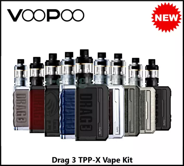 Voopoo Drag 3 TPP-X Vape Kit 177W - 100% Authentic