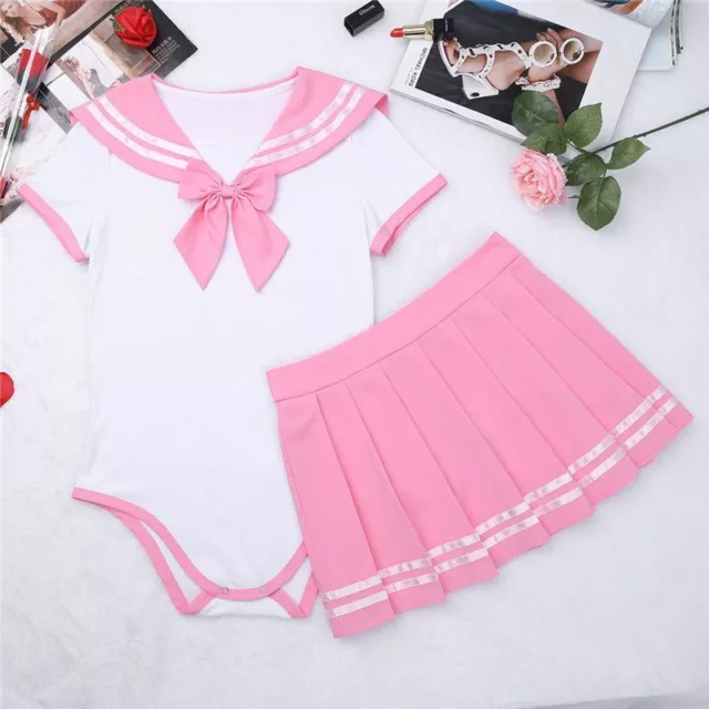 Schoolgirl Uniform Costume - Sexy Cosplay Role Play Women Skirt Suits Display