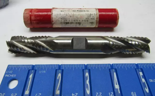 Quinco 3/4" 4-Flute Double End High Speed Roughing End Mill