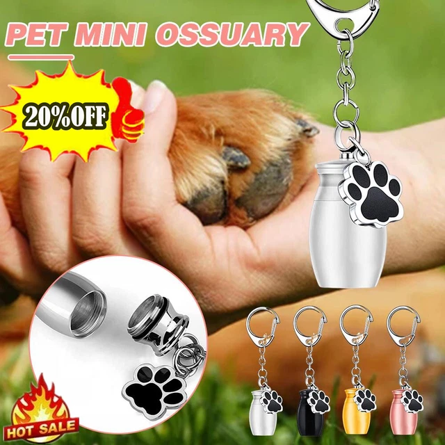 Cremation Urn Holder Key Chain For Ashes Dog Cat Pet Memorial Keepsake Box UK
