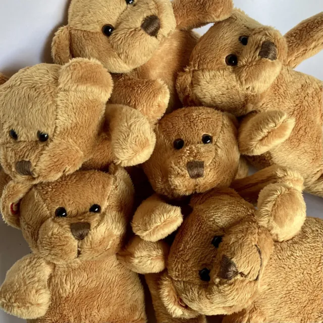 Bag of 10 x 🧸Soft TEDDY BEARS - Great for Party-bags/Dress Up/Fundraising! NEW!