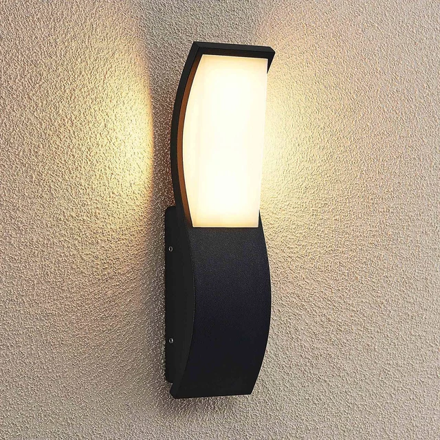 Lucande Maca Außenwandleuchte LED Außenlampe Außenwandlampe Fassadenlampe IP65