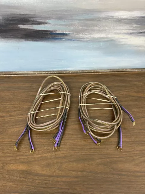 Price For (1) Pair analysis plus oval 12 Speaker Cable 8ft Spade, Price For (1) Pair analysis plus oval 12 Speaker Cable 8ft Spade,