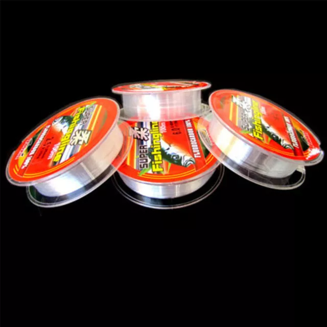 NEW Strong Fishing Line Japanese 100m Nylon Transparent Fluorocarbon Tackle Line