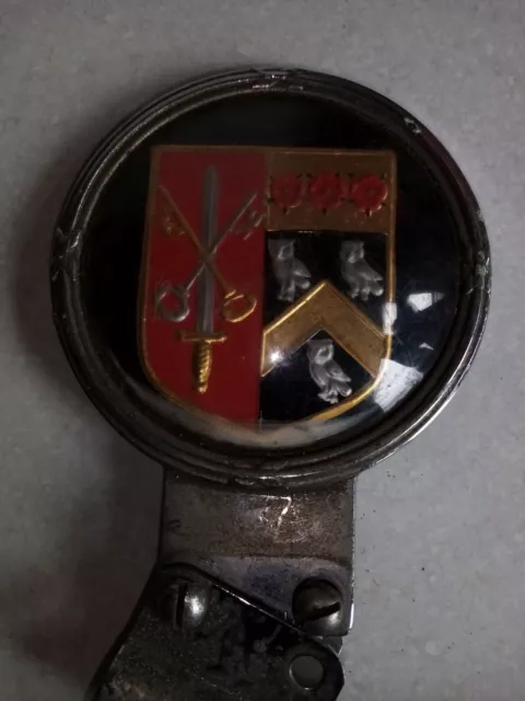 Vintage Coat Of Arms Car Badge