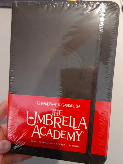 The Umbrella Academy Blank Leather Bound Journal with Pocket 192 Pages - NEW