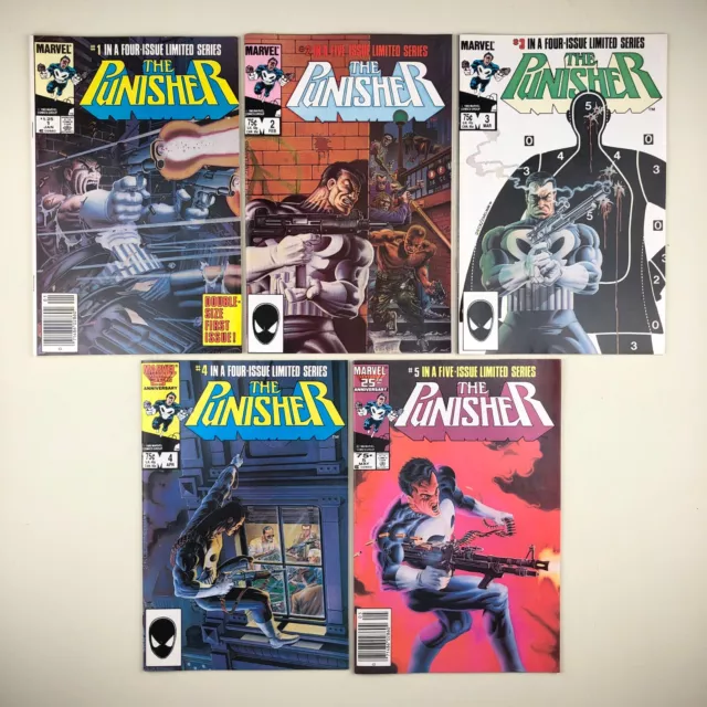 Punisher Limited #1, 2, 3, 4, 5 (1986) 1st Solo, Full Run, Complete Set, Zeck Punisher Limited #1, 2, 3, 4, 5 (1986) 1st Solo, Full Run, Complete Set, Zeck