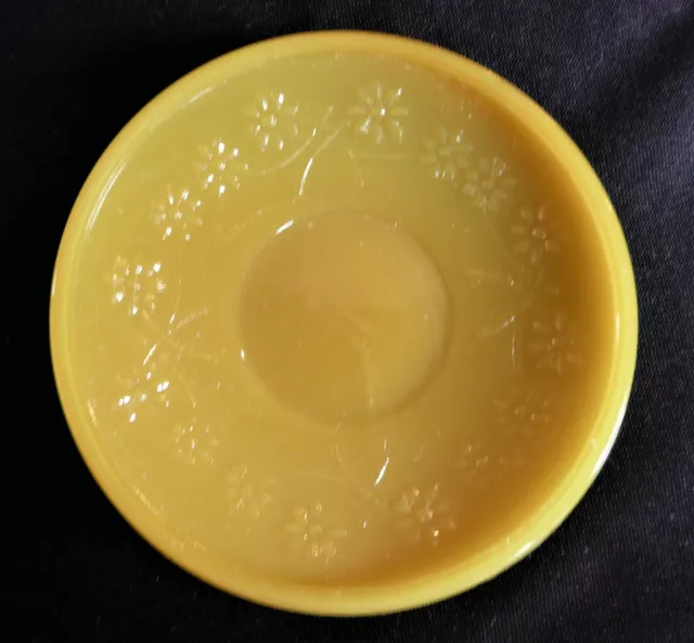 Akro Agate Raised Daisy Yellow Saucer(s) - Child Tea Set- Several Available