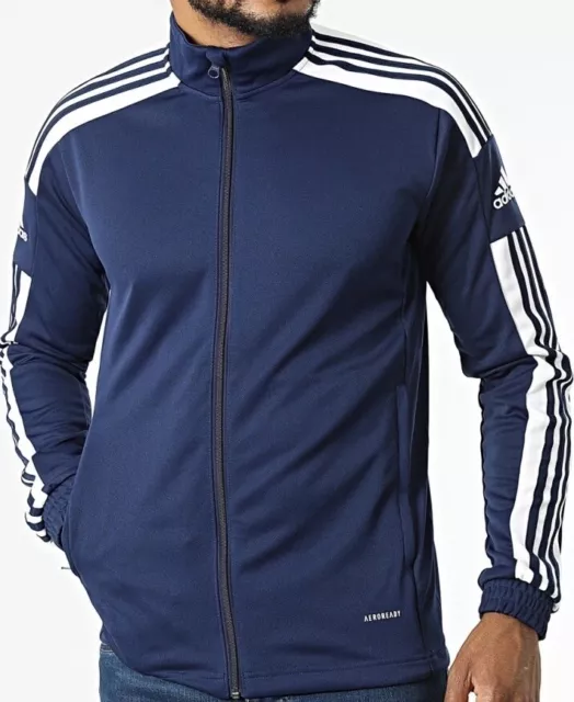 Sport suit Jacke HERREN Adidas Blau Squadra 21 Training Polyester-Trikot